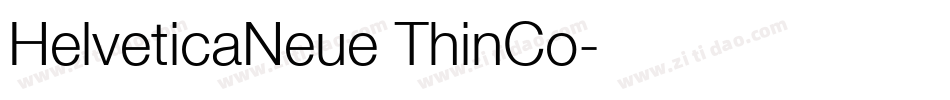 HelveticaNeue ThinCo字体转换